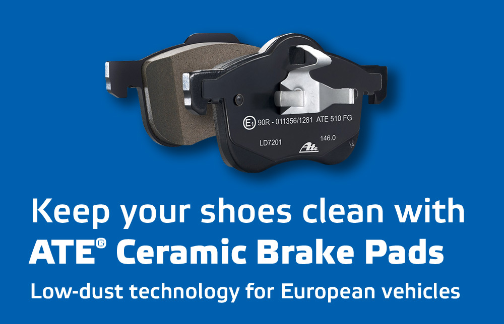 Keep Your Shoes Clean with Ate Ceramic Brake Pads