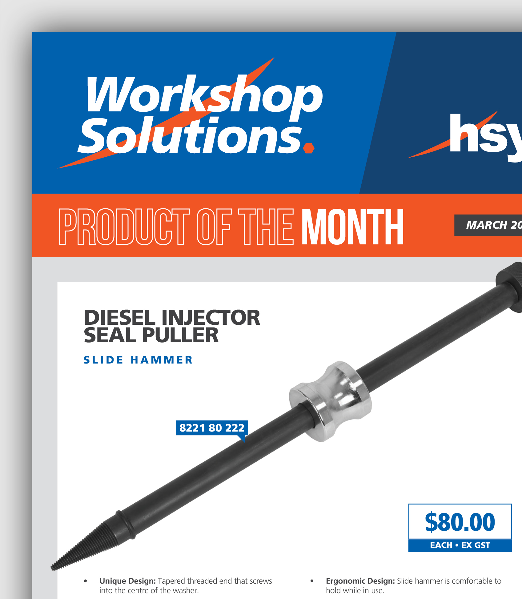 Workshop Solutions – Product of the Month – March 2025